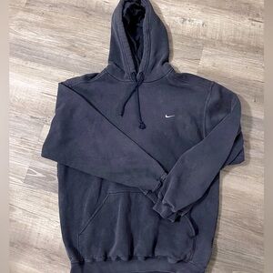 vintage nike y2k embroidered swoosh pullover hoodie
